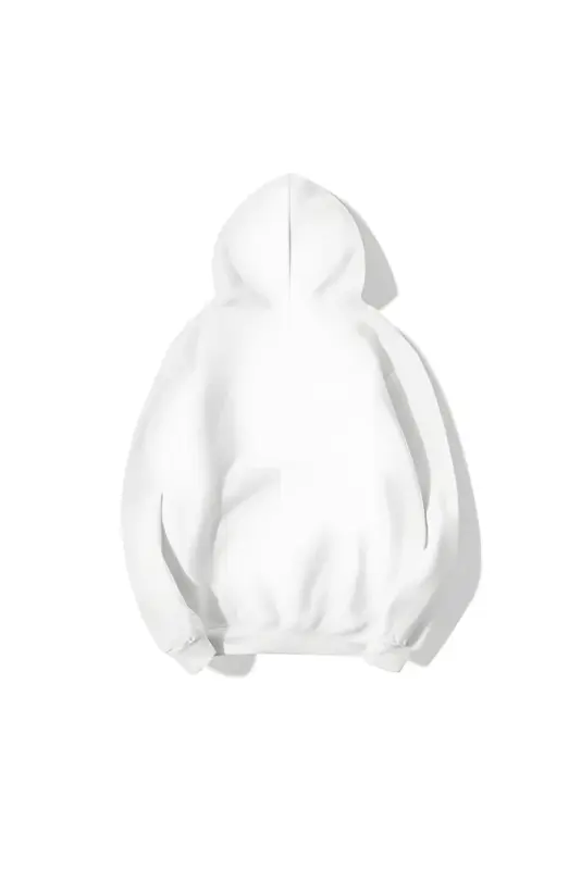 Pure White Carbon Soft Fleece Oversize Hoodie