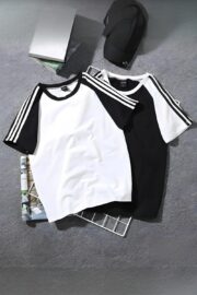 Shoulder Stripe Raglan Oversize T-Shirt